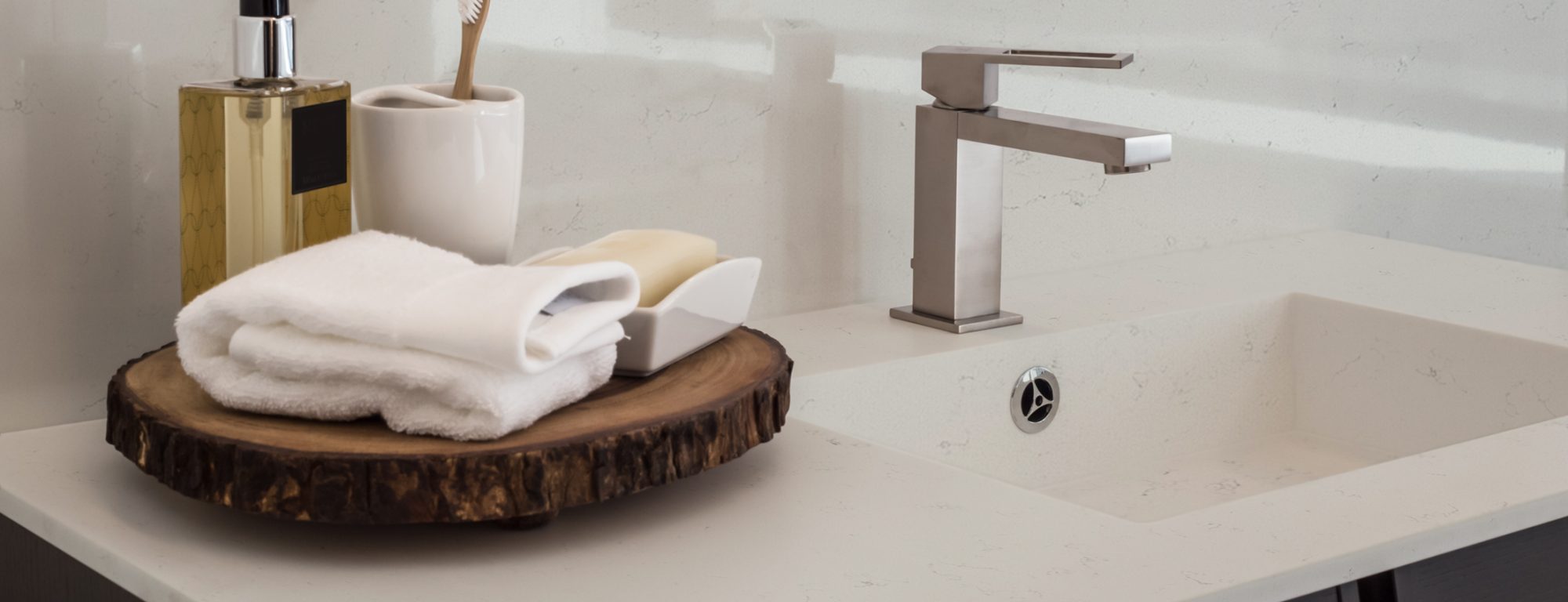 Clean contemporary bathroom sink