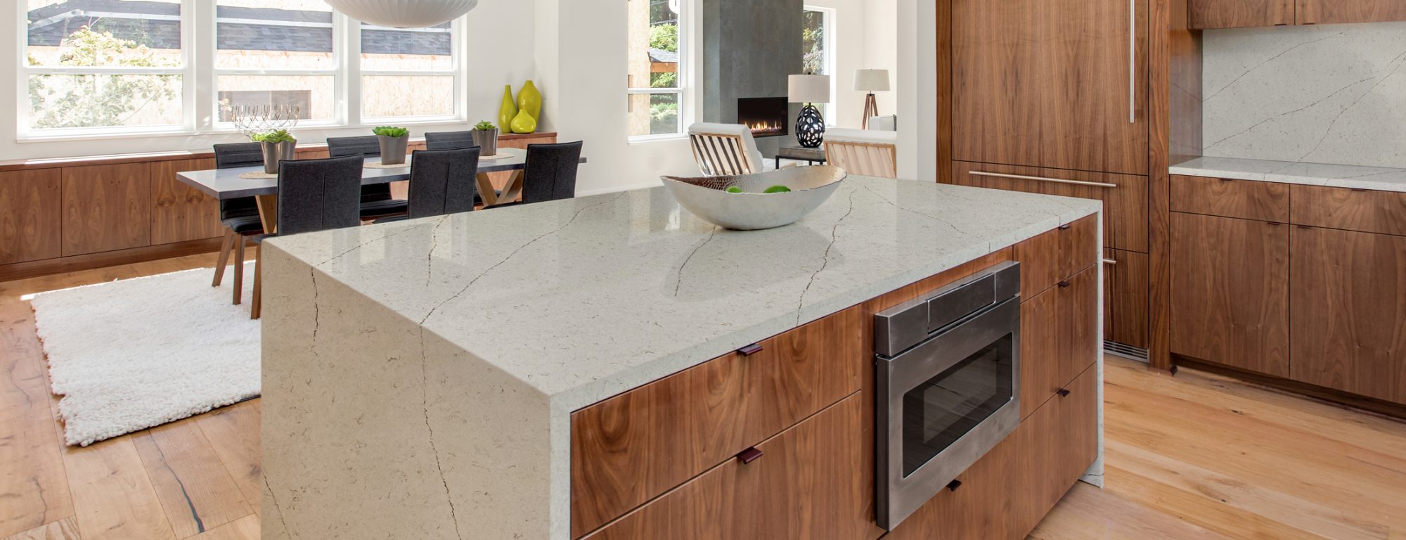 kitchen in newly constructed luxury home